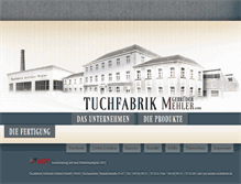 Tablet Screenshot of mehler-tuchfabrik.de